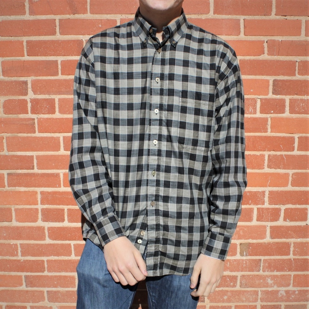 Burberry London Plaid Button Down Shirt